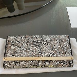 Jimmy Choo Glitter Clutch